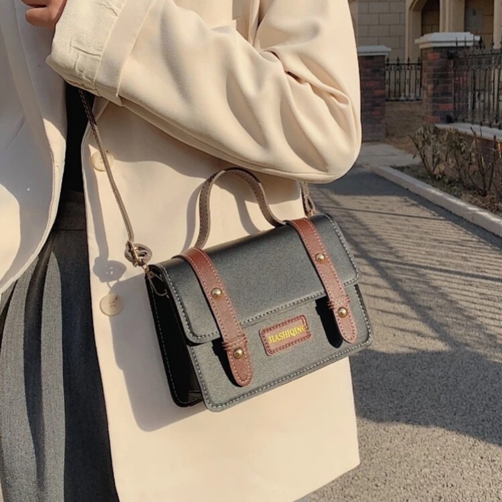 Black and Brown Crossbody Bag